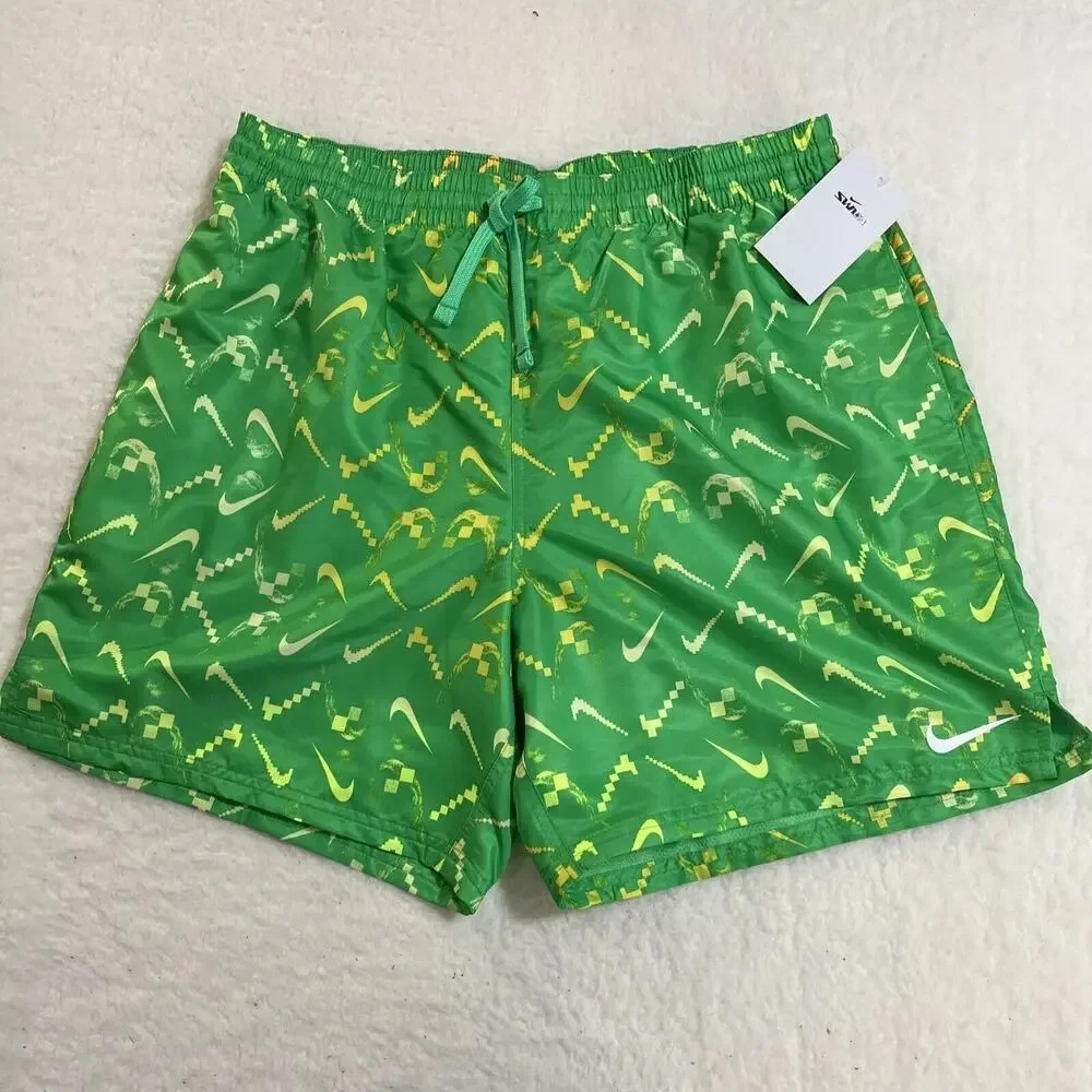 Nike Digi Swoosh Ombre Lap 7” Swim Trunks Electric Algae Sz Medium NESSD516-380